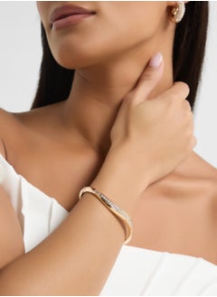 Ella Limited Edition Diamante Twisted Bangle  - Image 5