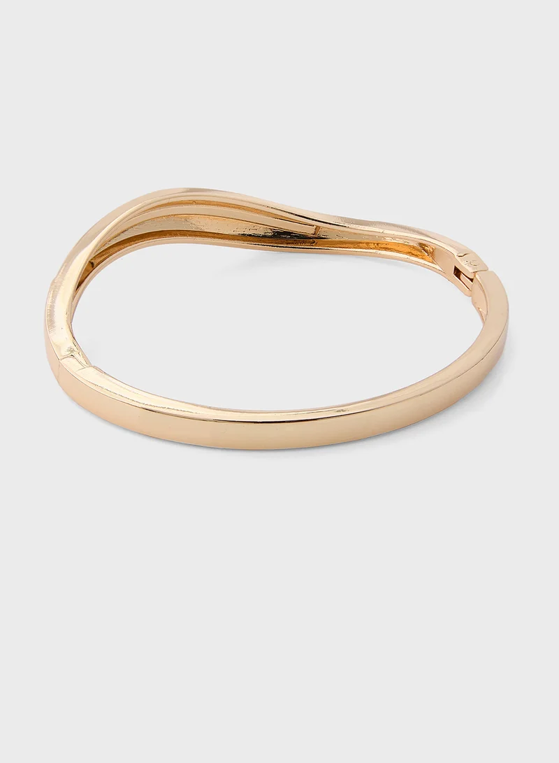 Ella Limited Edition Diamante Twisted Bangle