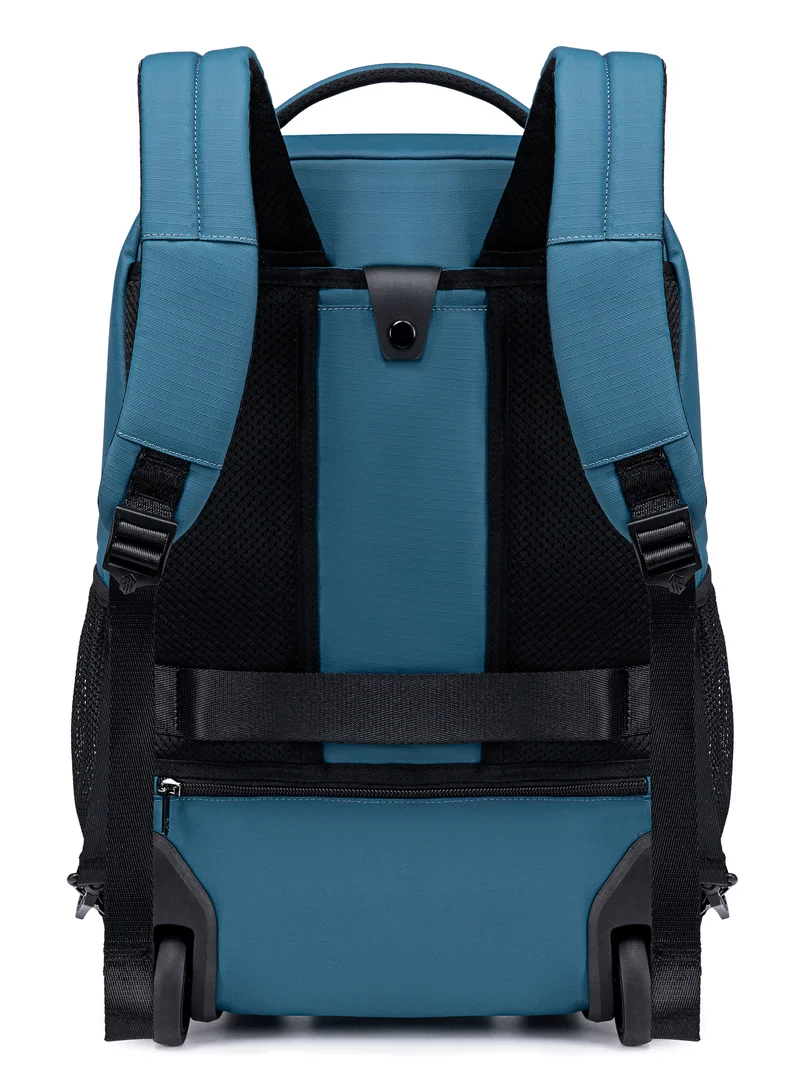 Arctic Hunter Durable Professional Rolling Backpack, Light Weight Water Resistant 19 Inch Backpack Trolley with 360° Degree Opening for Office Travel Business School, LG00657-1, Blue