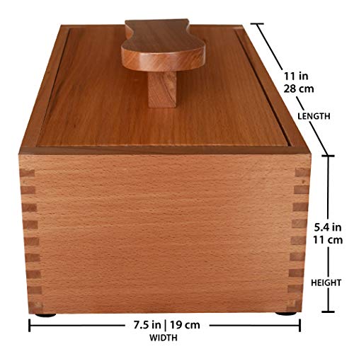 FOOTMATTERS Shoe Shine Valet Box - Hardwood Boot & Shoe Care - Premium Polish Kit - Image 3