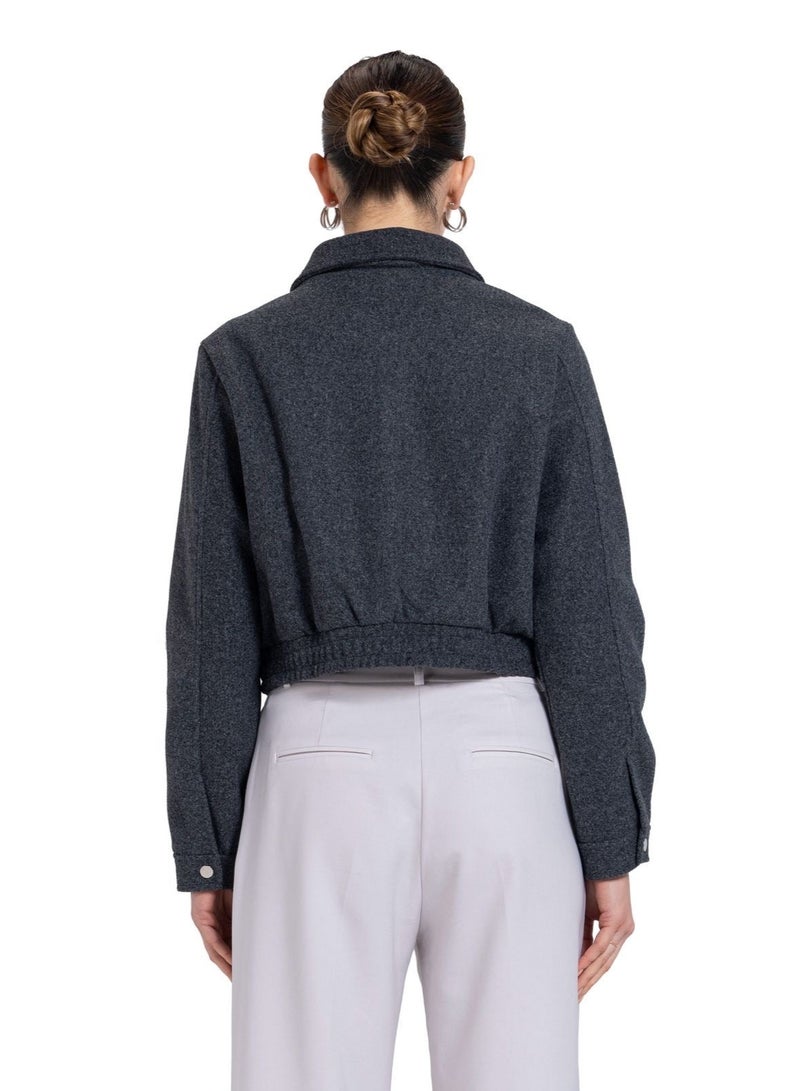 CTRL Wool Bomber Jacket - Image 3