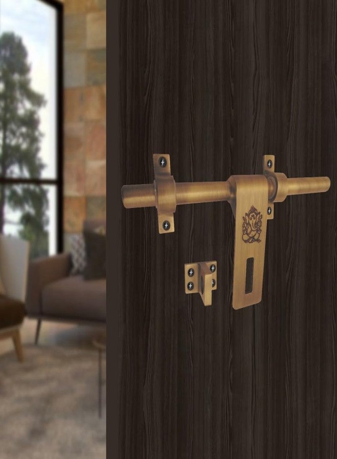 Allied Stainless Steel Aldrop | Brass Antique | 10 inch | Aldrop for Door Fitting Kit - Image 1