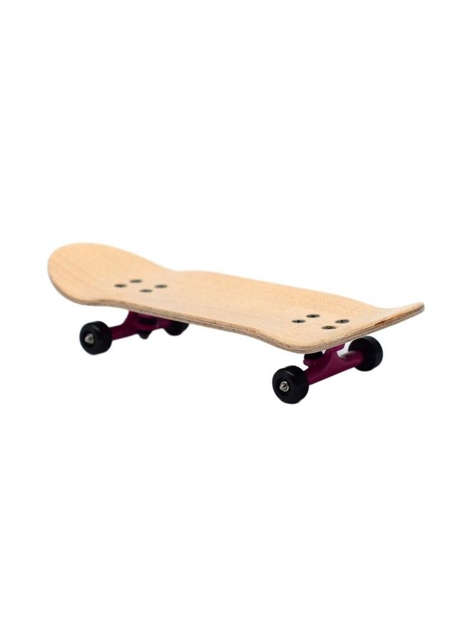 Teak Tuning Complete Fingerboard Donut Teak Logo Edition Premium, Heat Transfer Graphic Pro Shape & Size Bearing Wheels, Pro Trucks, 61A Pro Duro Bushings 32Mm X 97Mm Deck Teak Tuning  - Image 4