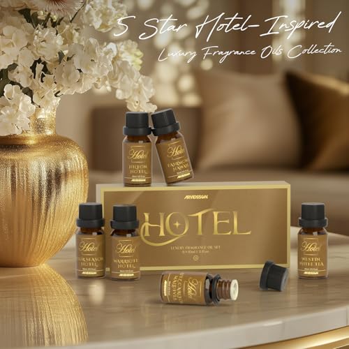ARVIDSSON Hotel Diffuser Oils Gift Set - ARVIDSSON Hotel Essential Oils for Diffuser, Luxury Fragrance Oil Set - Inspired by 5 Star Hotels Including Hilton, Four Season and More Scents, Gift for Women and Men - Image 2