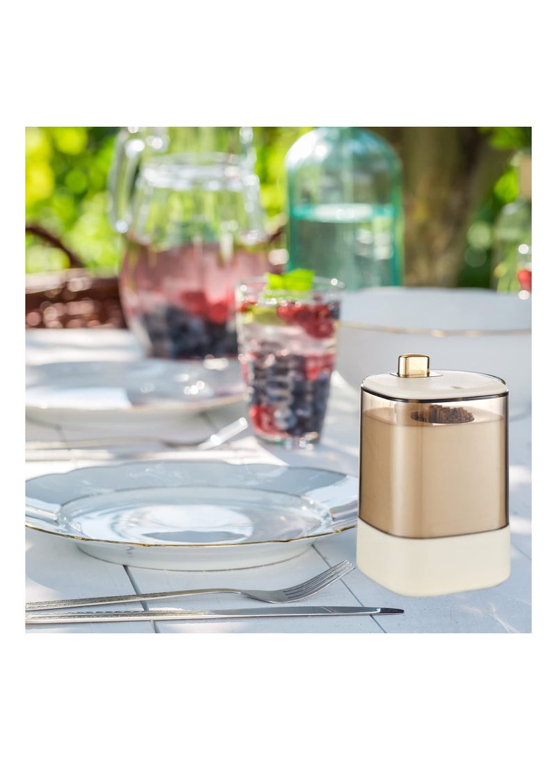 Toothpick Storage Box, 4 Pcs Automatic Toothpick Dispenser, Pop up Toothpick Holder Dispenser, Novelty Sturdy Tooth Pick Holder, Safe Thickening Toothpicks Container, for Home Kitchen Restaurant