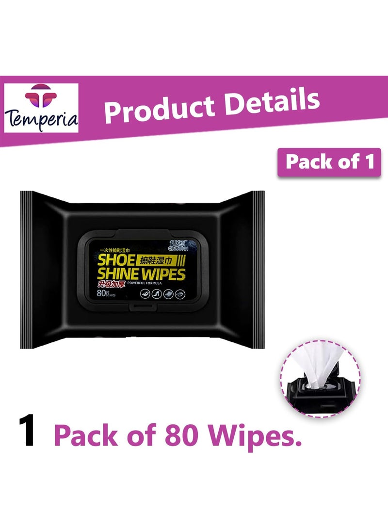 Temperia Shoe Cleaning Wet Wipes for Sneakers, Leather & Heels – Quick Dirt, Stain & Scuff Removal for Fabric & Leather Shoes - Image 3