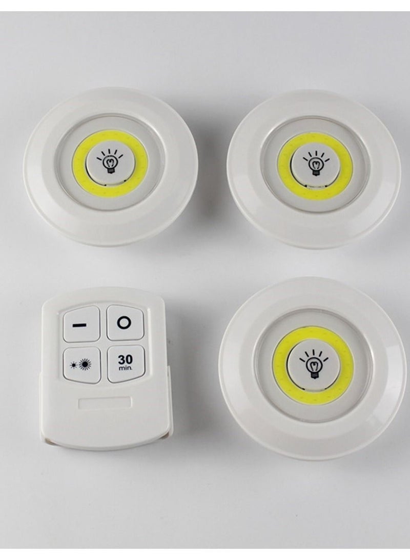 Adjustable Wireless Led Light With Remote Control Night Lamp Under Cabinet Lighting Set Of 3 - Image 2