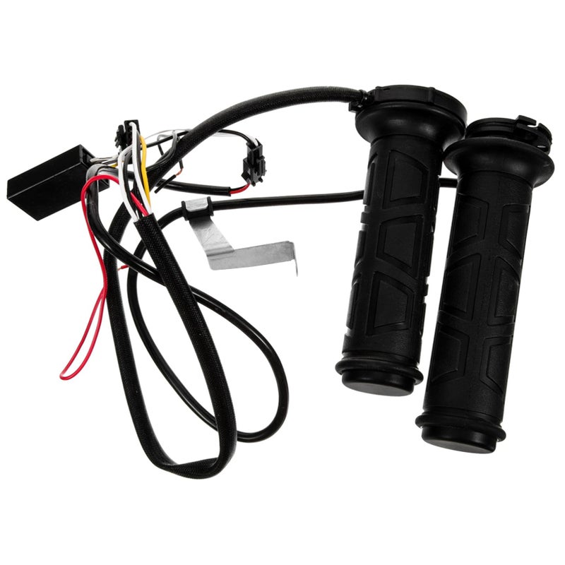 Heated Motorcycle Handlebar Grips 5 Temperature Levels Universal Fit Black - Image 2