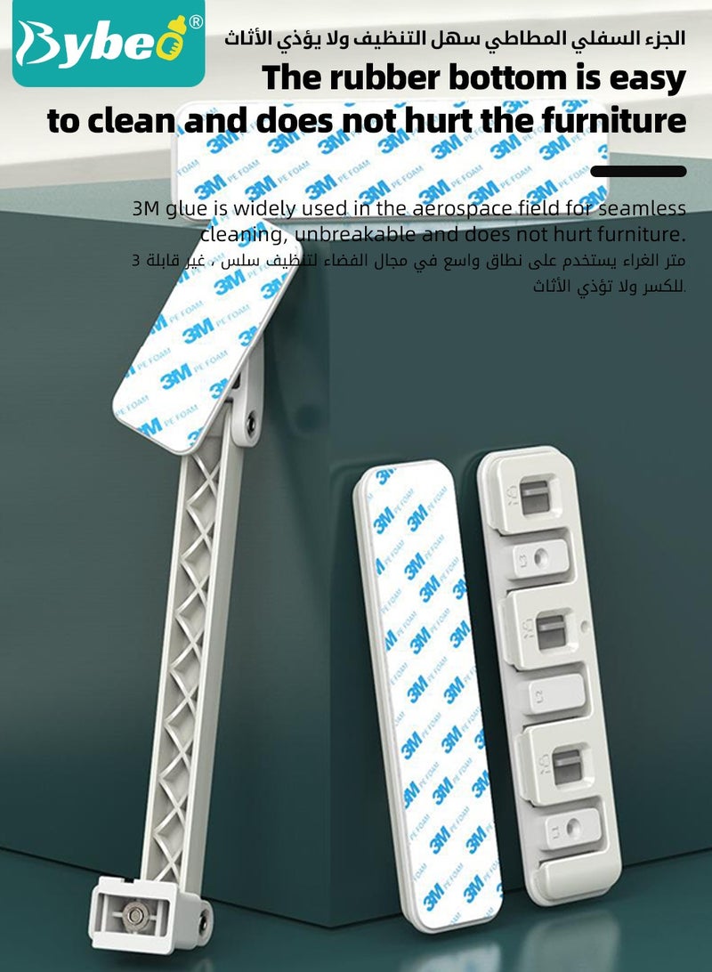أقفال أمان للأطفال، أقفال أمان للنوافذ، محدد فتح النوافذ للأطفال، أقفال أمان قابلة للتعديل للنوافذ والأبواب والخزائن، مزودة بوسادات لاصقة 3M، بدون حفر، مثالية للرضع والأطفال الصغار