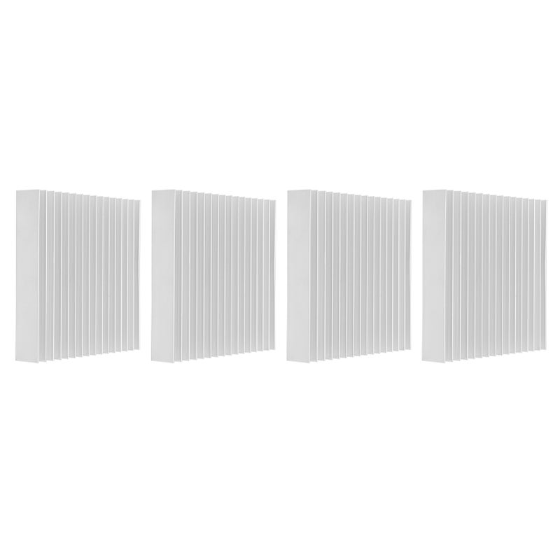 4 قطع من مسارح الحرارة للموجه أجزاء تبريد من الألومنيوم لتبريد الحرارة Q100 × 18 × 100 - Image 1