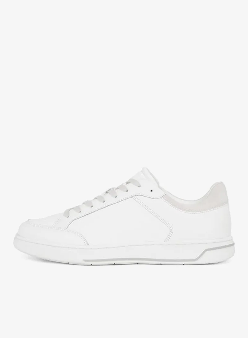 CALVIN KLEIN Low Lace Up Leather Trainers
