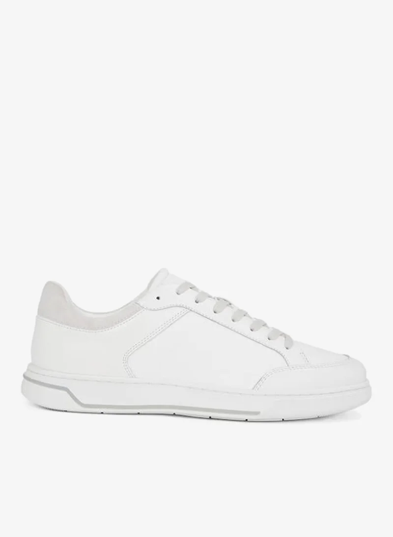 CALVIN KLEIN Low Lace Up Leather Trainers