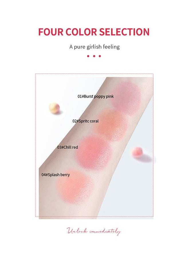 Victoria Lips Cheeks Blush Stick - Pack of 4 Milk Jelly Blush Stick, Multi Jelly Tint Blush Stick, Lip Tint Stain, Long Lasting Multi Use Makeup Blush Stick, Milk Jelly Blush Tint for Lips Cheek  - Image 4