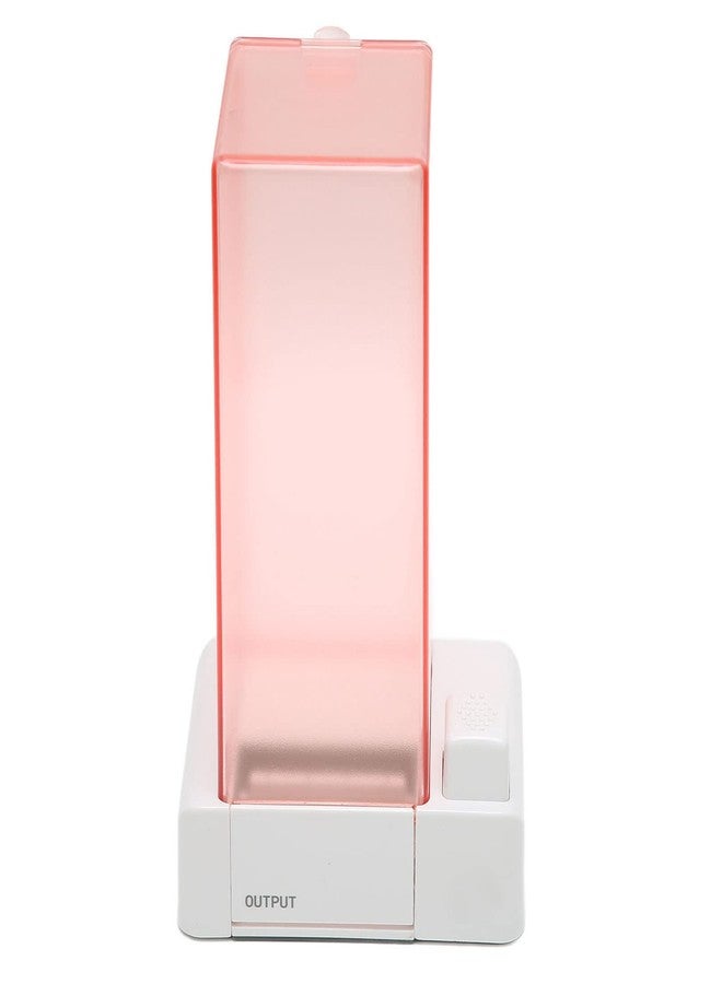 plplaaoo Automatic Cotton Pad Dispenser,Automatic Cotton Pad Holder, Cotton Pad Holder Organizer, Pink Transparent Appearance Easy Take PC Automatic Cotton Pad Storage, for Lint Free Nail Wipes, cotton pa - Image 1
