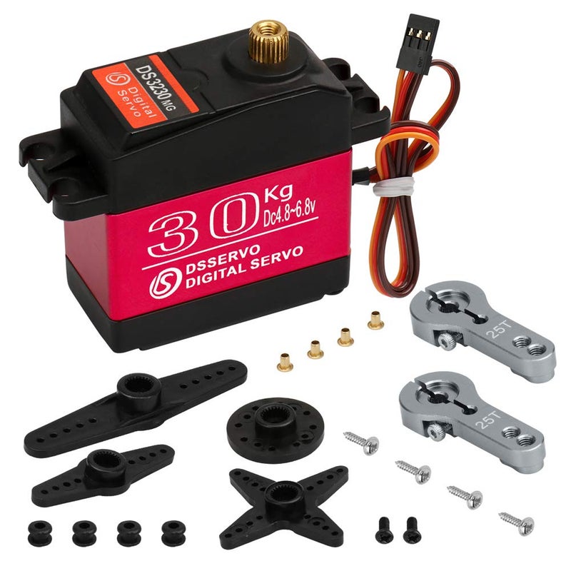 Beffkkip 30KG Digital servo high Torque Full Metal Gear Waterproof Suitable for RC Model Remote Control car with a Control Angle of 180 - Image 2