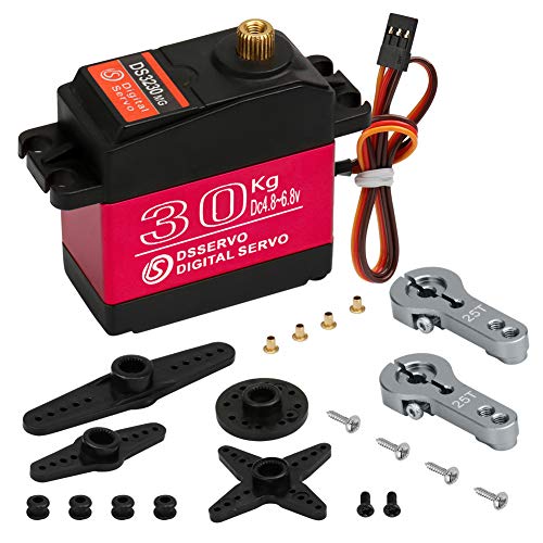 Beffkkip 30KG Digital servo high Torque Full Metal Gear Waterproof Suitable for RC Model Remote Control car with a Control Angle of 180 - Image 1