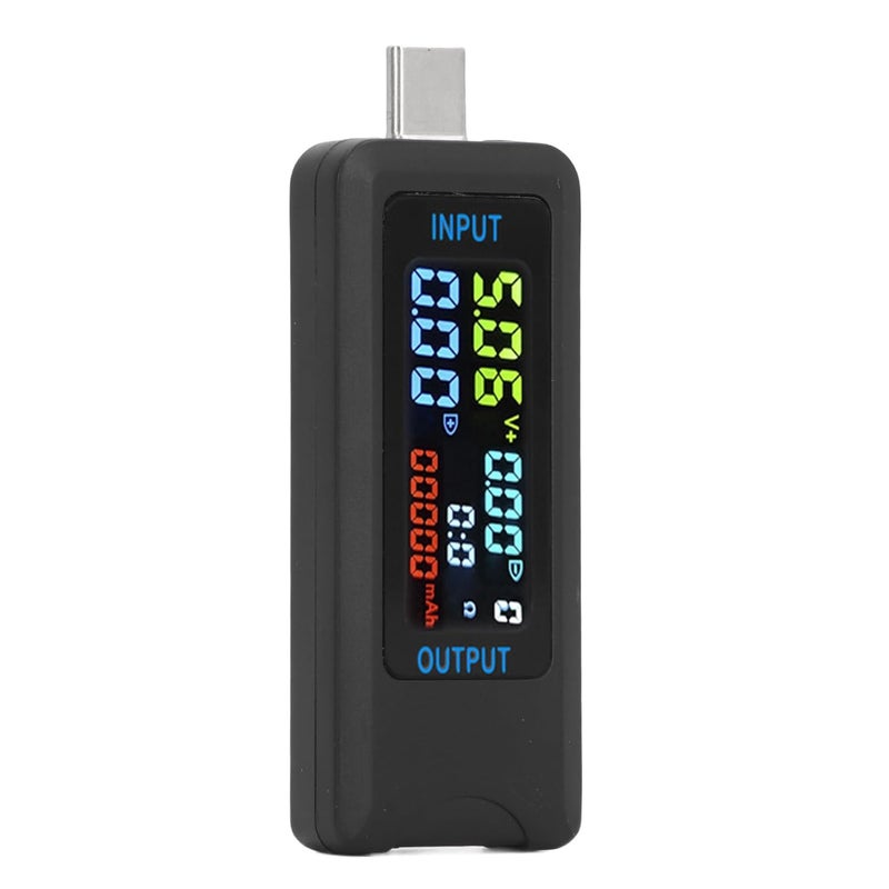 Type C Digital Voltmeter Ammeter 6527-5 - 36V 0-8A USB Monitor with 4 Digit IPS LCD Display - 150W Tester for Voltage Current Capacity Energy Impedance and Temperature - Image 5