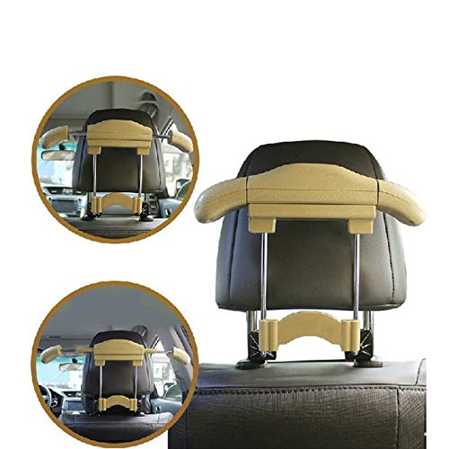 MACHSWON Car Headrest Retractable Hanger Car Seat Coat Jacket Suit Hanger Hook Stainless Steel - Image 2