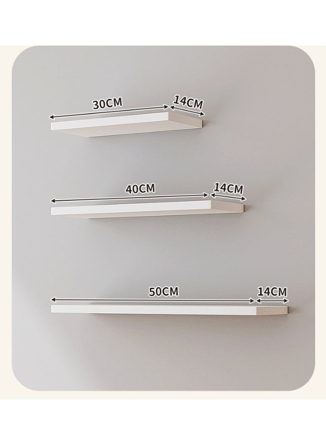 مجموعة رفوف كيانجتاي عائمة من 3 قطع أبيض Small Shelf(30x12x1.6).Medium Shelf(40x12x1.6).Big Shelf(50x12x1.6)سم - Image 3