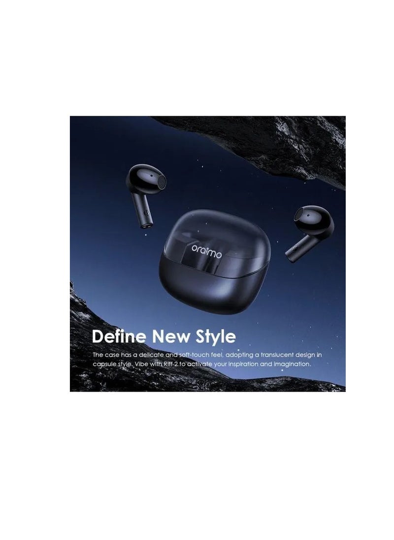 Generic - Oraimo Riff 2 True Wireless Bluetooth Earbuds – 30H Playtime, ENC HD Calls, HavyBass™ Sound, Low-Latency Gaming Mode, and IPX4 Waterproof Design - Image 1