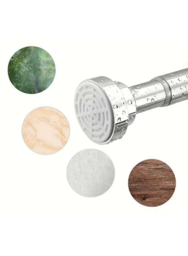 Tension Shower Curtain Rod 68-225cm,Telescopic Curtain Pole, Adjustable Window Curtain Rod Spring，Heavy Duty Closet Tension Rod，Extendable to 88.58inch Clothes Rail Curtain Hanging Rod for Bathroom, Wardrobe, Balcony, Closet Rods,Stainless Steel Spring Perforated Shower Curtain Rod, No Drilling,Room Divider Rack - Image 2