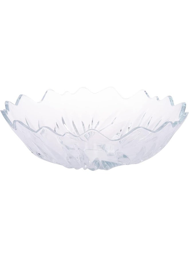 AKDC Victoria Large Fruit Bowl L(18CM) XW(18CM) XH(9CM) Transparent - Image 1