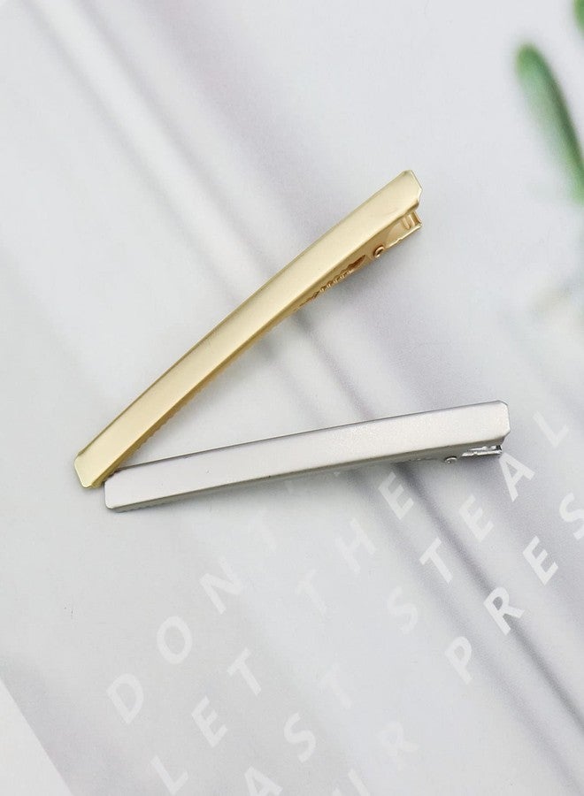 Aswewamt 12 Pcs Alligator Hair Clips Metal Hair Barrettes Solid Color Duckbill Hair Pins Long and Thin Hair Clips for Women and Girls Hair Accessories - Image 3