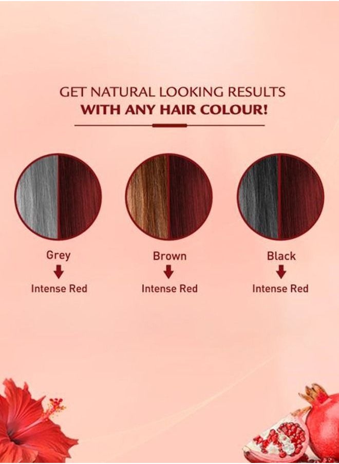 Vatika Naturals - Vatika Naturals Intense Red Coloring Kit With Hibiscus Oil 100% Grey Coverage Permanent Hair Dye With Quick Applicator - 180 ml - Image 1