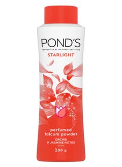 Pond's Starlight Talcum Powder, With Orchid & Jasmine Notes 100g 