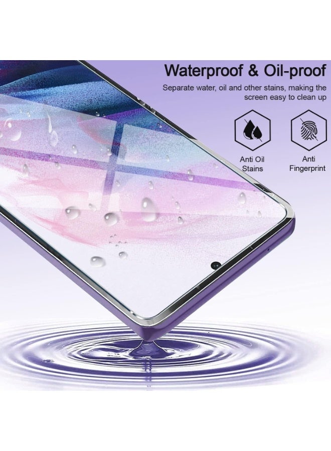 MOSSILY Screen Protector for Samsung Galaxy S24 FE/F56 5G/M35 5G/M56 5G, Tempered Glass Screen Saver Premium HD Protective, Scratch Resistant, NO-Bubble,HD Hardness, Full Coverage Film - Image 3