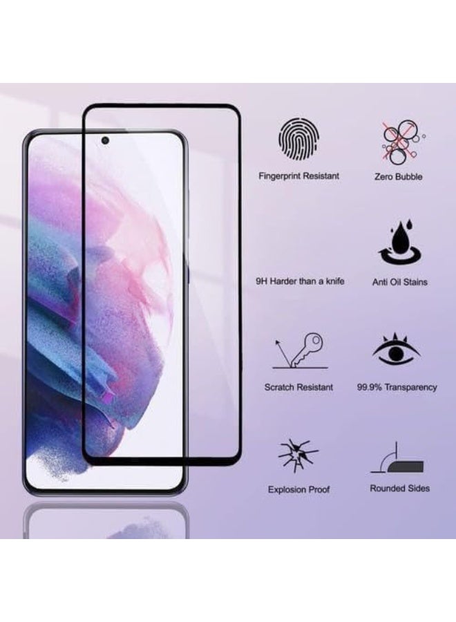MOSSILY Screen Protector for Samsung Galaxy S24 FE/F56 5G/M35 5G/M56 5G, Tempered Glass Screen Saver Premium HD Protective, Scratch Resistant, NO-Bubble,HD Hardness, Full Coverage Film - Image 4
