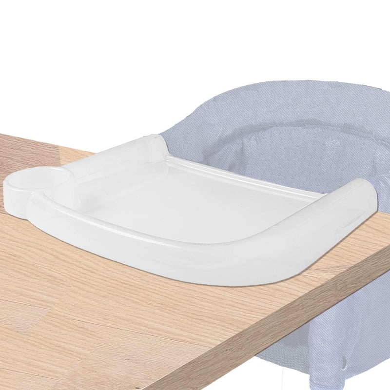 LuQiBabe Clear Plastic Baby Dining Tray Compatible with Ingle-sina Fast Table Chair for Home & Restaurant Use, Portable Clip-On Feeding Tray for Hook-On High Chairs, Dishwasher Safe & BPA Free - Image 1