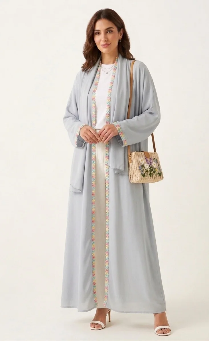 Hadiyath Al Madinah Blossom Luxe Abaya - HM