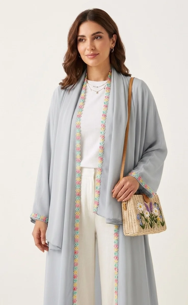 Hadiyath Al Madinah Blossom Luxe Abaya - HM