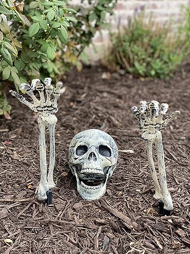 AISENO Realistic Skeleton Stakes Halloween Decorations for Lawn Stakes Garden Halloween Skeleton Decoration - Image 2