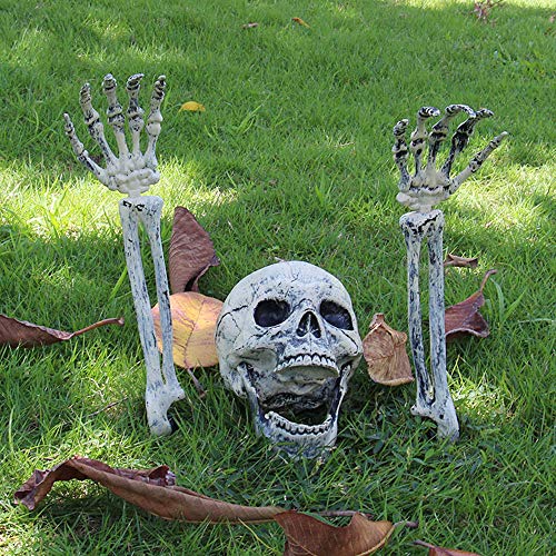 AISENO Realistic Skeleton Stakes Halloween Decorations for Lawn Stakes Garden Halloween Skeleton Decoration - Image 1