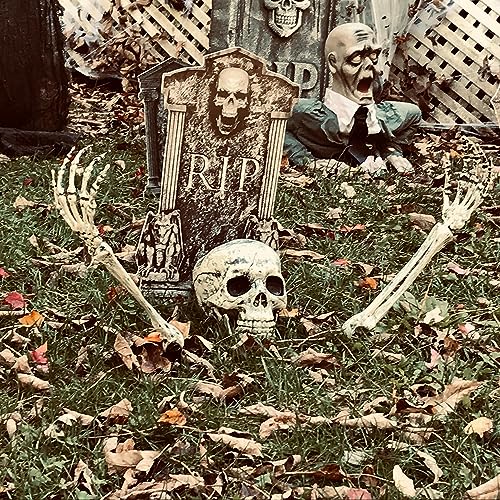 AISENO Realistic Skeleton Stakes Halloween Decorations for Lawn Stakes Garden Halloween Skeleton Decoration - Image 4