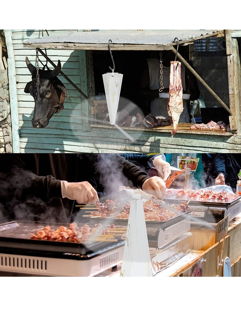 SYOSI Fly Repellent Fan for Tables Insects Portable Wood Grain Table Fan, Patio Bug and Deterrent Keep Flies Away from Your Food Enjoy Outdoor Meal - Image 4