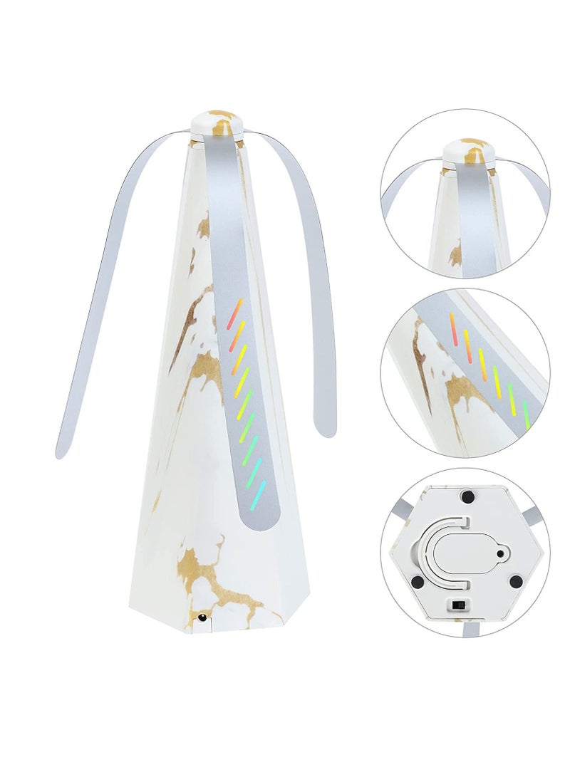 SYOSI Fly Repellent Fan for Tables Insects Portable Wood Grain Table Fan, Patio Bug and Deterrent Keep Flies Away from Your Food Enjoy Outdoor Meal - Image 5