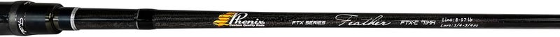 Phenix Rods Feather Casting  69  1 PC  817 LB LINE RatingExtra Fast Taper Action  1434 OZ Lure WeightEssex TRing GuidesPhenix Custom Reel SEATEVA Grip Handle - Image 2