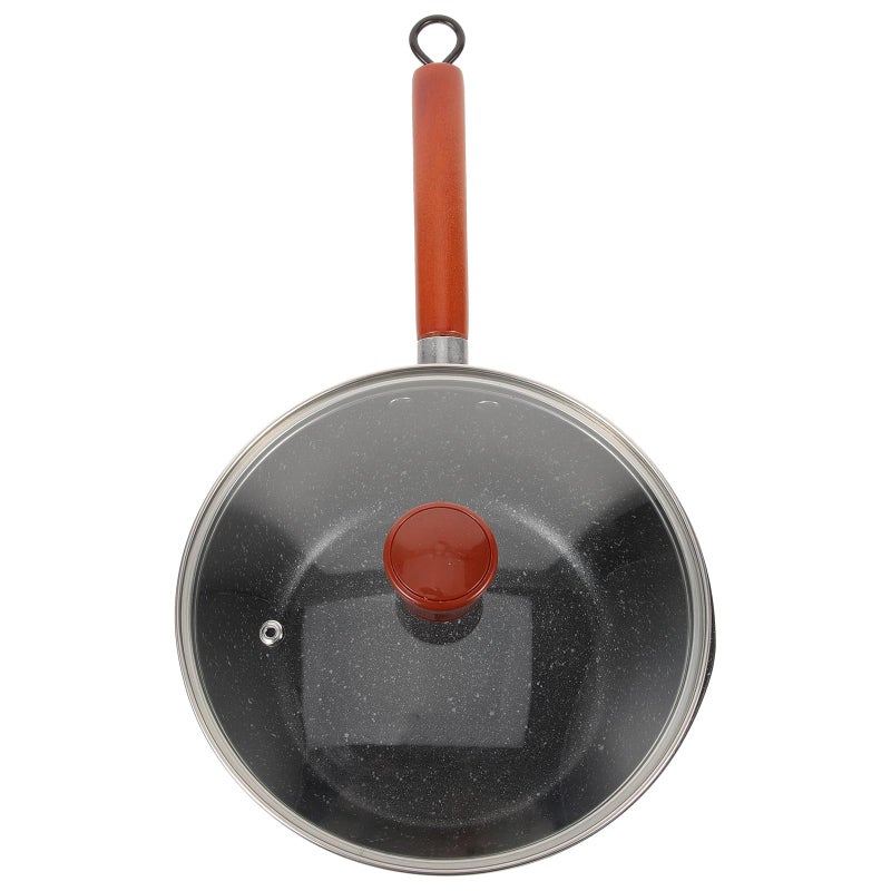 Small Nonstick Aluminum Milk Pot With Lid Compact Saucepan For Home Kitchen Use - Image 2