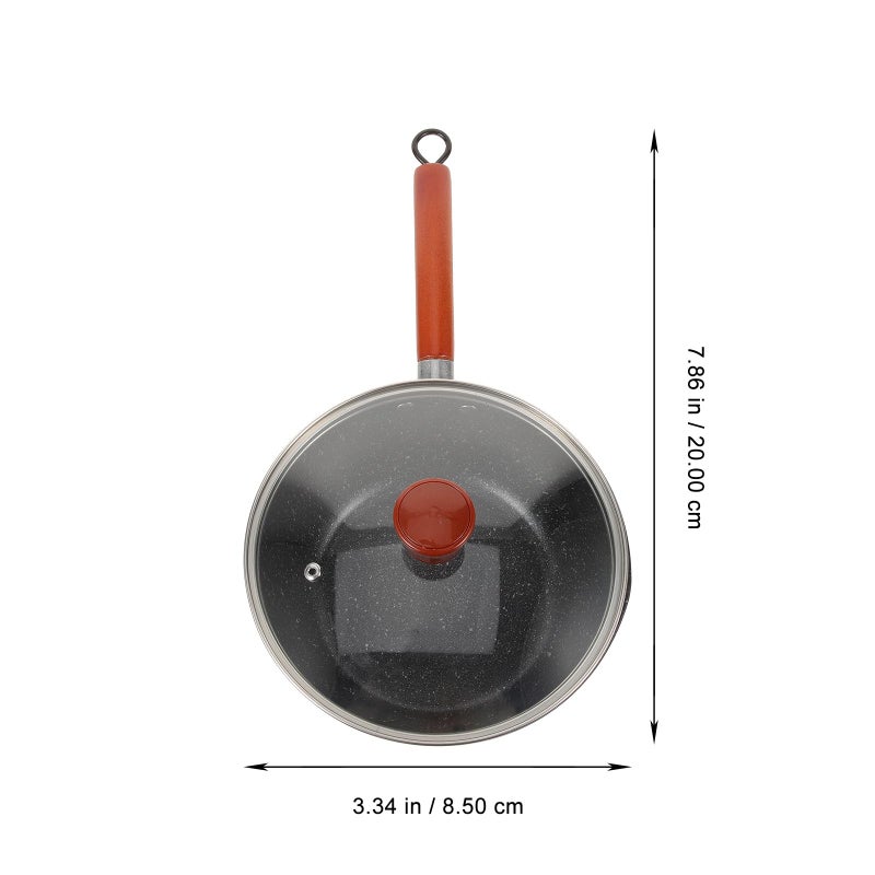 Small Nonstick Aluminum Milk Pot With Lid Compact Saucepan For Home Kitchen Use - Image 3