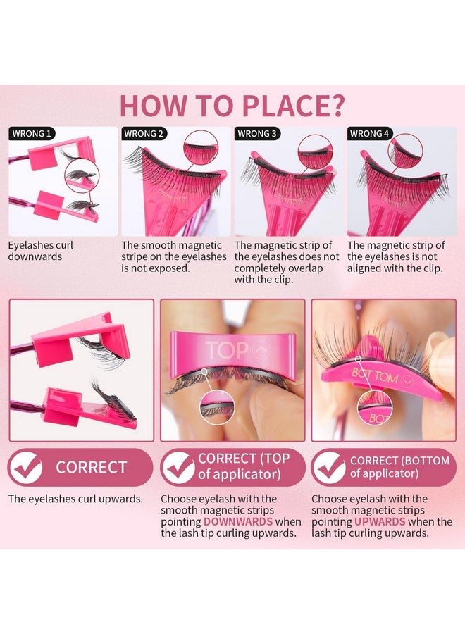 MLEN DIARY Dual Magnetic Eyelashes Magnetic Eyelashes Without Eyeliner 4D Natural Look Reusable Easy To Wear Soft Magnets False Eyelashes With Applicator No Glue - Image 5