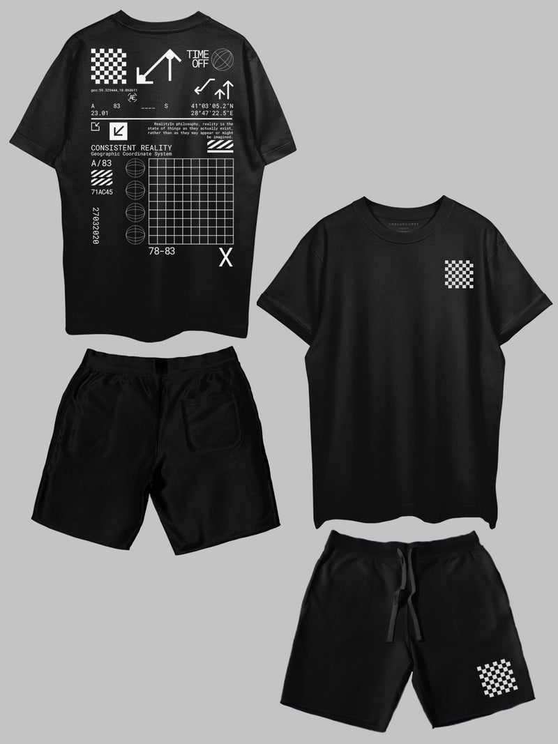 THREADCURRY Consistent Reality Printed Co-ord Set for Men & Women - Image 1