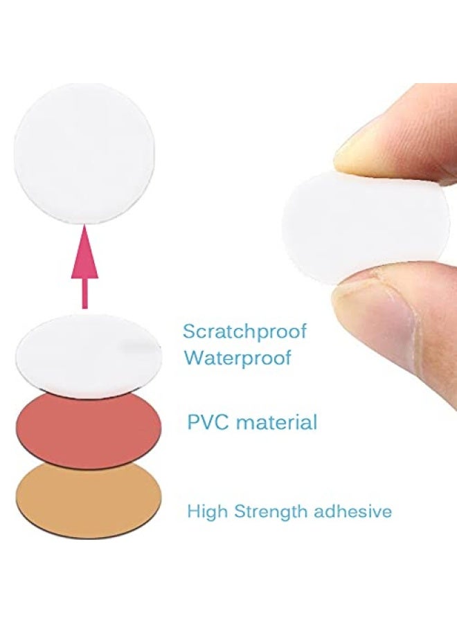 Self Adhesive Screw Hole Stickers 280 Pieces 0.71Inch/18Mm Self Adhesive Screw Covers Caps Dust Proof Sticker For Wood Screw White 280 Pieces 0.71Inch/18Mm