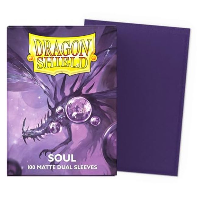 dragon shield | Matte Dual Standard Size Card Sleeves | 100 CT Smooth & Tough Premium TCG Sleeves Compatible with Pokemon, Flesh & Blood, One Piece & Magic The Gathering | Soul - Image 5