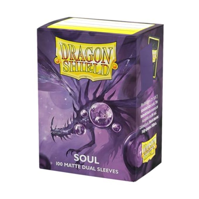 dragon shield | Matte Dual Standard Size Card Sleeves | 100 CT Smooth & Tough Premium TCG Sleeves Compatible with Pokemon, Flesh & Blood, One Piece & Magic The Gathering | Soul - Image 4