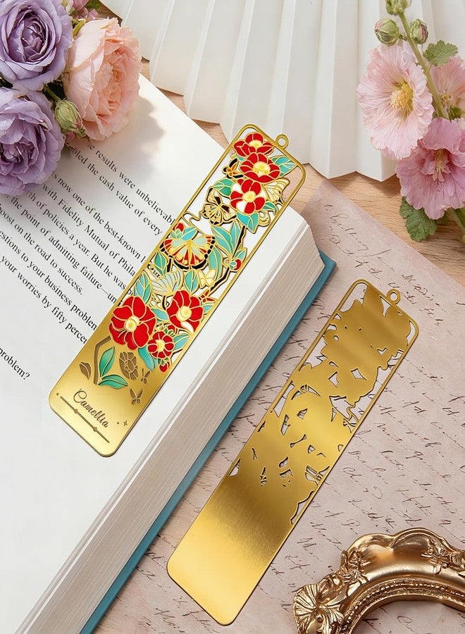 Kinsound Flower Book Marks with Tassel for Reading Women, Pretty Cute Hollow Butterfly Book Markers for Women, Kids,Teachers, Students, Reading Accessories Gifts for Book Lovers（3PCS-Style B） - Image 2