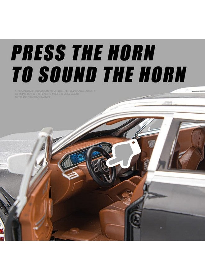 ماجيك واند Magicwand Die-Cast Zinc Alloy Scale 1:24 Scale 2022 MAYYBACHH GLS 600 Large with 6 Opening Doors, Lights & Music?Pack of 1??الألوان حسب المخزون? - Image 4