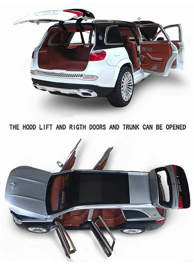 ماجيك واند Magicwand Die-Cast Zinc Alloy Scale 1:24 Scale 2022 MAYYBACHH GLS 600 Large with 6 Opening Doors, Lights & Music?Pack of 1??الألوان حسب المخزون? - Image 5